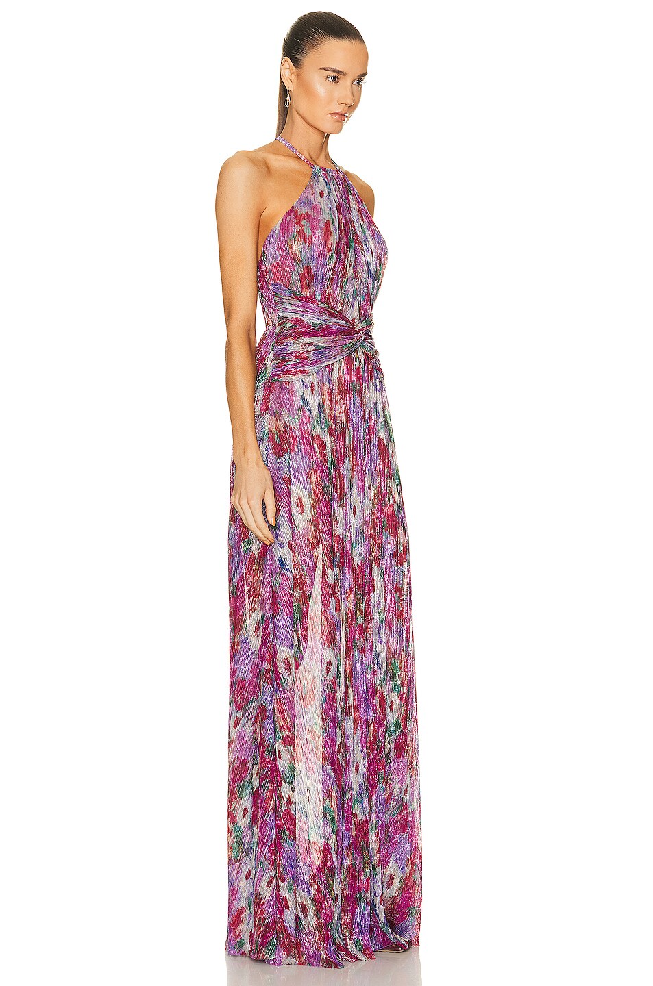 Printed Metallic Gown - PatBo