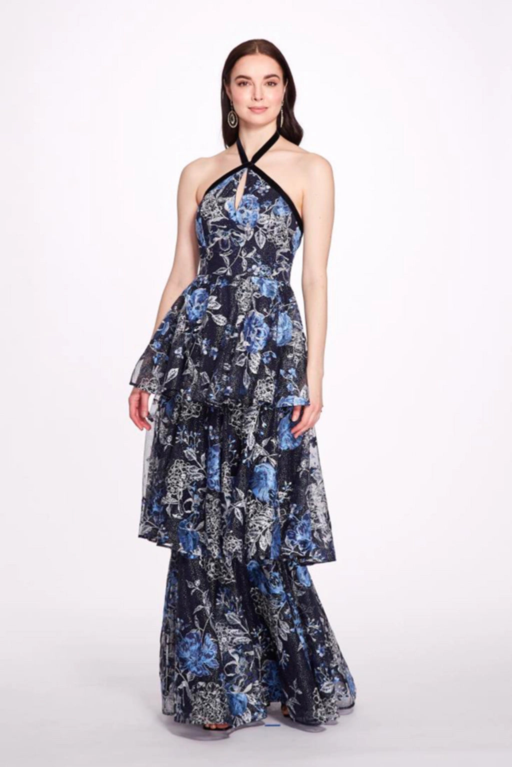 Floral Halter Gown - Marchesa
