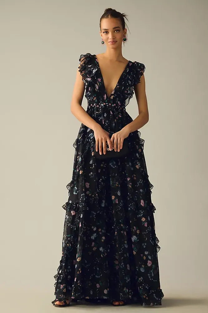 Cristal Flower Gown - Mac Duggal