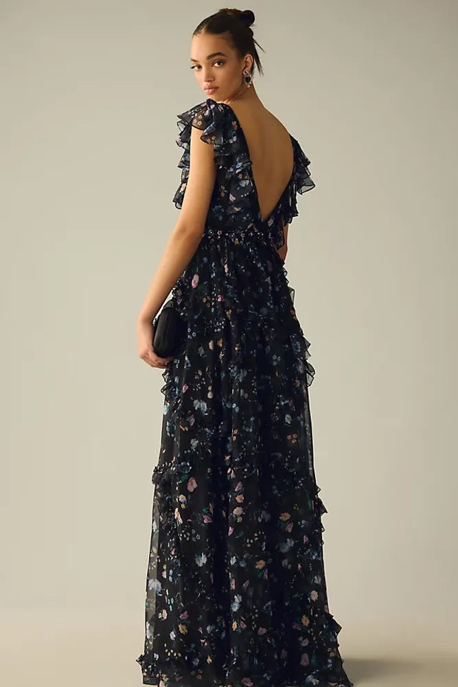 Cristal Flower Gown - Mac Duggal