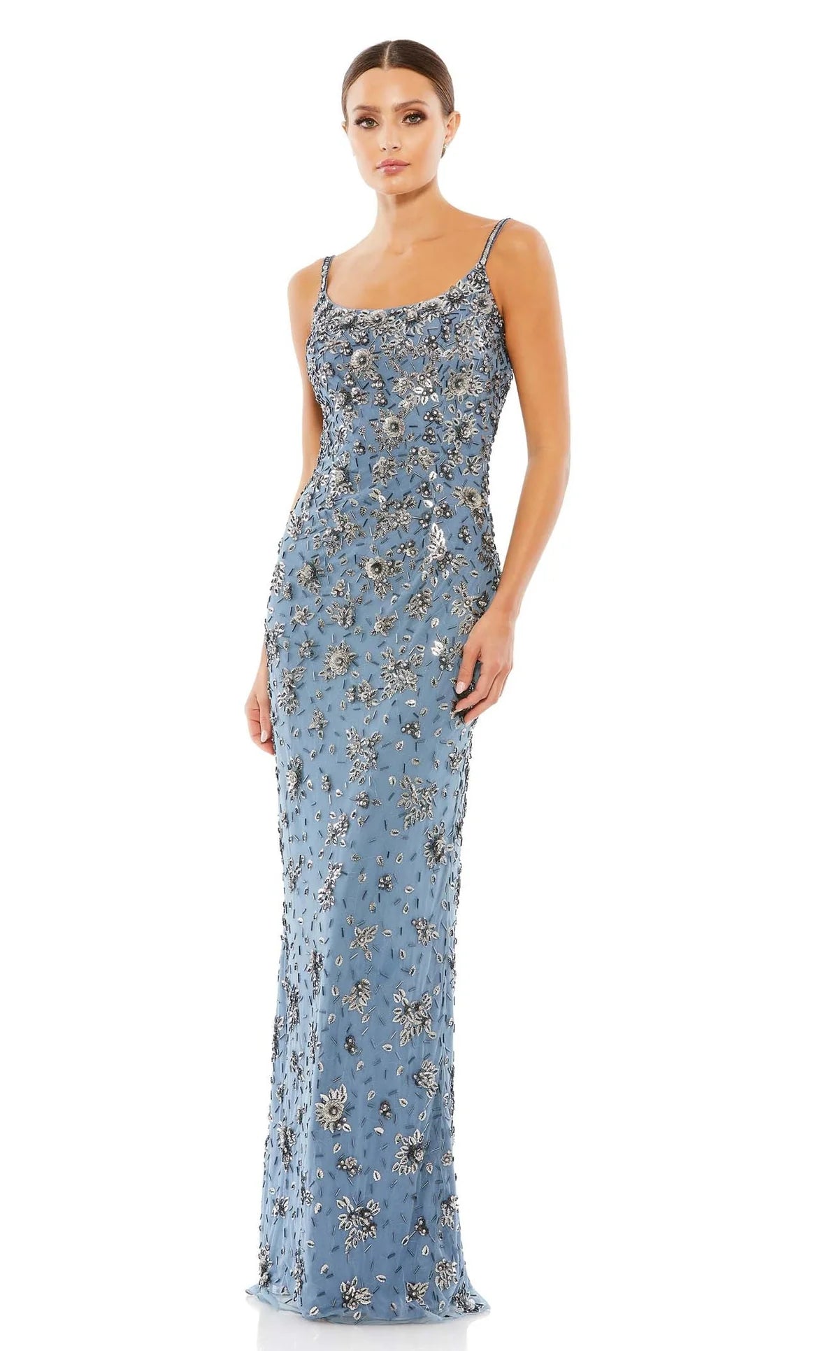 Floral Beaded Gown  - Mac Duggal