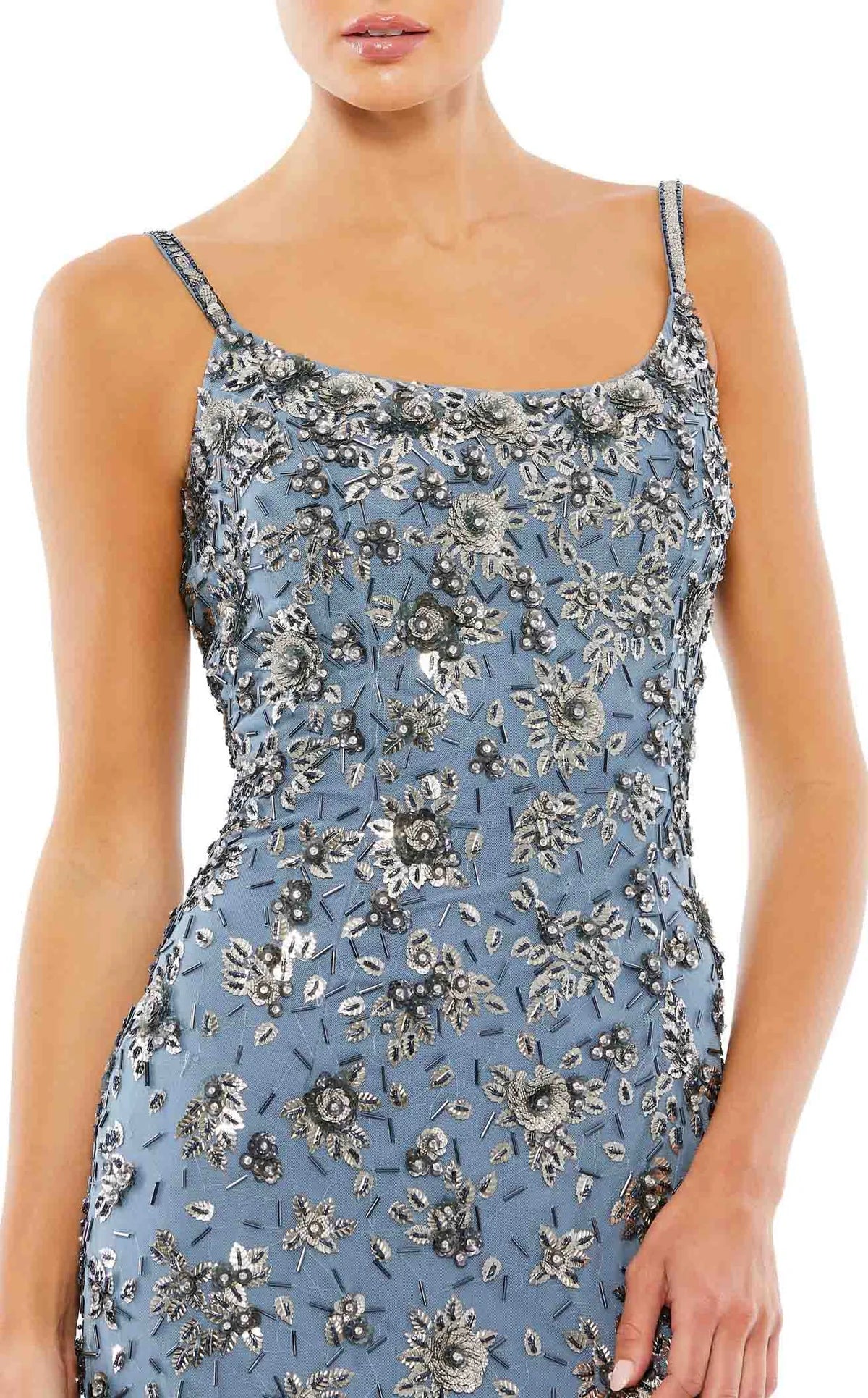 Floral Beaded Gown  - Mac Duggal
